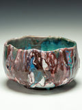 #5595 Oni-Glazed tea bowl/chawan