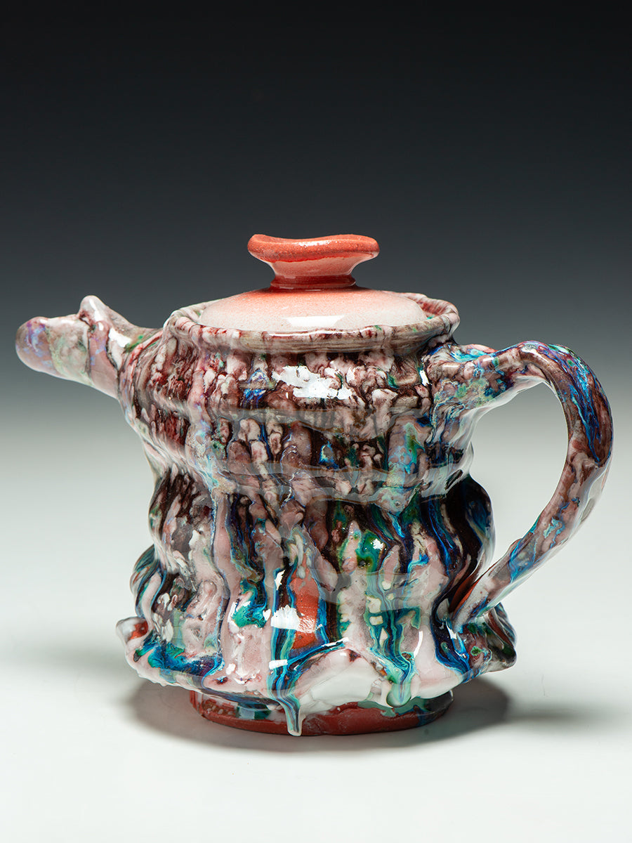 5611 Oni-Glazed teapot – Dick Lehman Clay Art