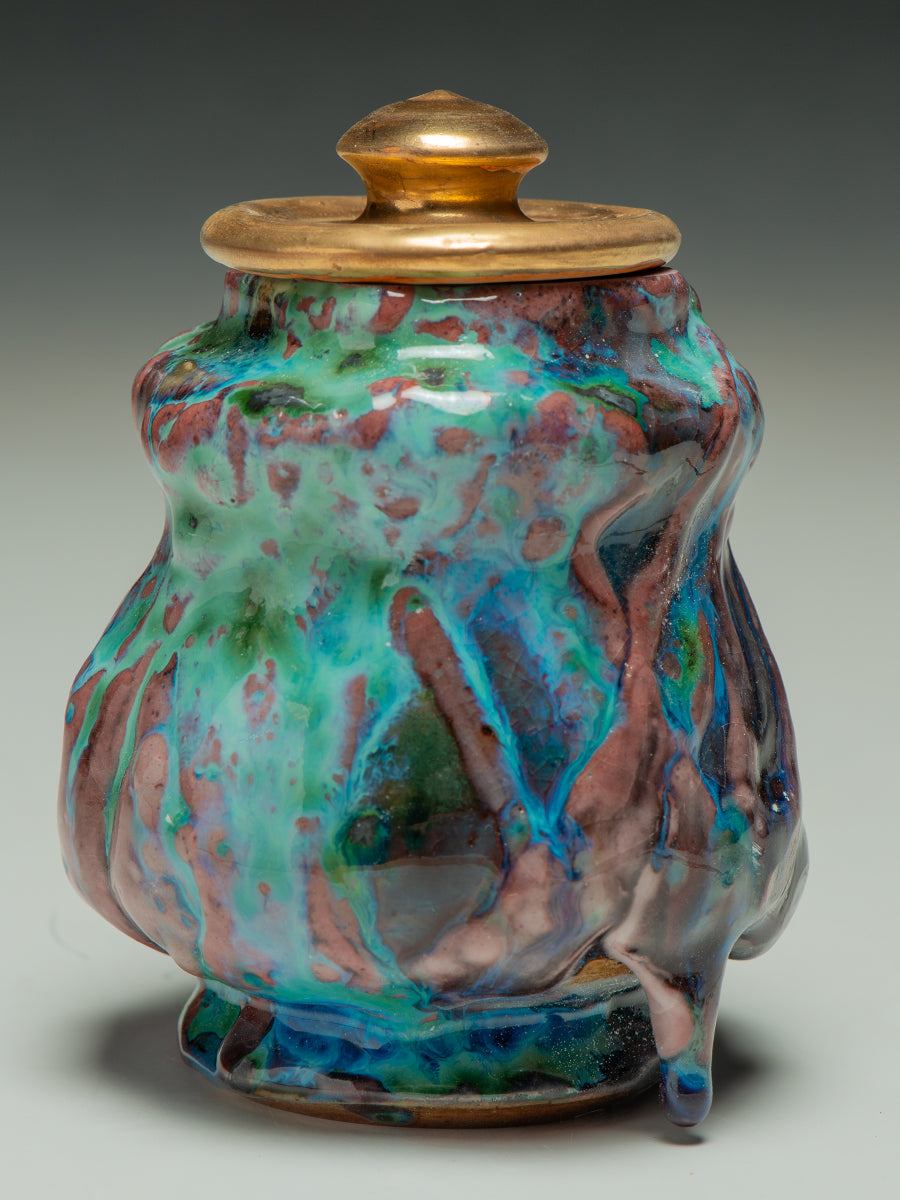 6329 Oni-Glazed Tea Caddy: Chaire) – Dick Lehman Clay Art