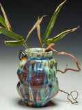 #6351 Oni-Glazed Wall Vase (Kake Hanaire)