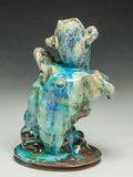 #7322 Oni-Glazed Dancing Vase