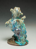 #7322 Oni-Glazed Dancing Vase