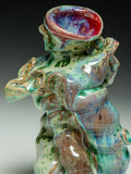 #7325 Oni-Glazed Dancing Vase