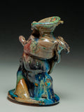 #7328 Oni-Glazed Dancing Vase
