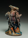 #7328 Oni-Glazed Dancing Vase