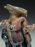 #7328 Oni-Glazed Dancing Vase
