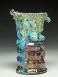 #7240 Oni-Glazed vase