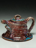 #7286 Oni-Glazed teapot