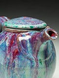 #7289 Oni-Glazed teapot