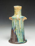 #7421 Oni-Glazed Vase - potato-masher vase