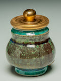 #7431 Oni-Glazed tea caddy