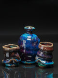#6372 Oni-Glazed pouring set - sake/wine set