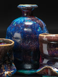 #6372 Oni-Glazed pouring set - sake/wine set