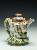 #5615 Oni-Glazed teapot