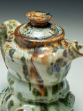 #5615 Oni-Glazed teapot