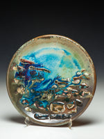 #6134 Oni-Glazed Plate with wall hanger