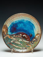 #6149 Oni-Glazed Plate with wall hanger