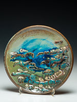 #6152 Oni-Glazed Plate with wall hanger