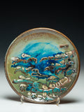 #6152 Oni-Glazed Plate with wall hanger