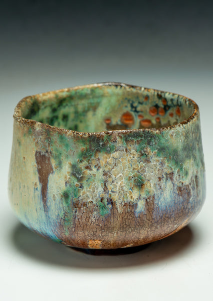 #6618 Oni-Glazed tea bowl/chawan