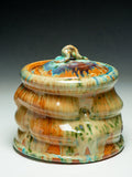 #6969 Oni-Glazed Lidded Jar/ Mizusashi