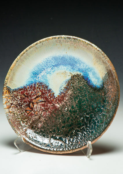 #6462 Oni-Glazed Plate with wall hanger