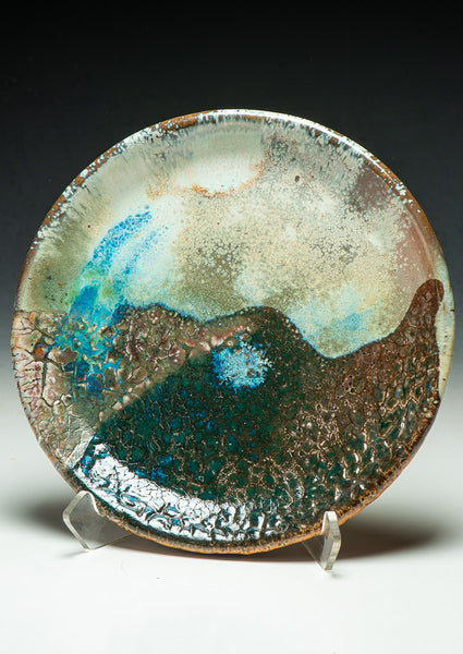 #6463 Oni-Glazed Plate with wall hanger