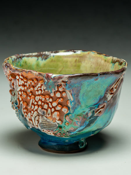 #6871 Oni-Glazed Tea Bowl