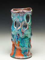 #6031 Oni-Glazed vase