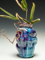 #6354 Oni-Glazed Wall Vase (Kake Hanaire)