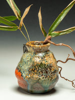 #6357 Oni-Glazed Wall Vase (Kake Hanaire)