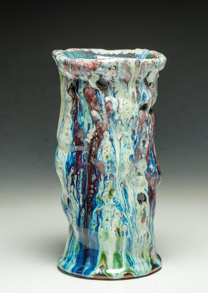 #6487 Oni-Glazed Vase