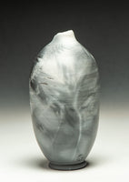 #6506  SAGGAR-FIRED BOTTLE with sumac, ferns and dill