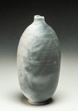 #6518  SAGGAR-FIRED BOTTLE with sumac and fern